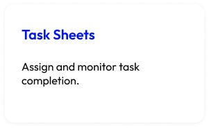 Tasks Sheets